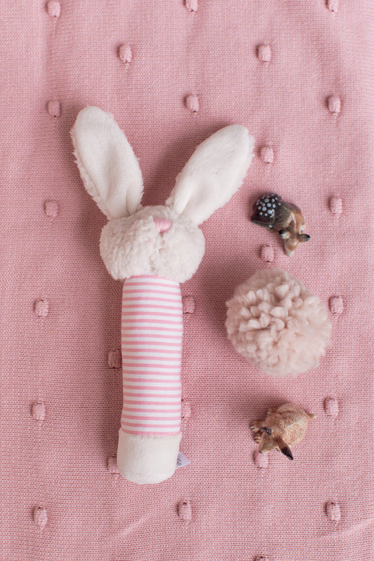 Bella Bunny Rattle - Pink