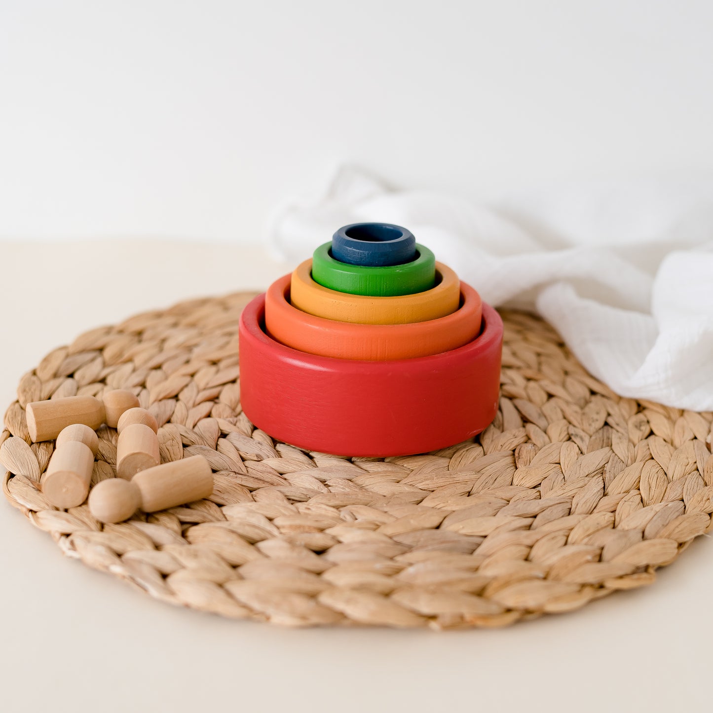 Round Rainbow Nesting Bowls