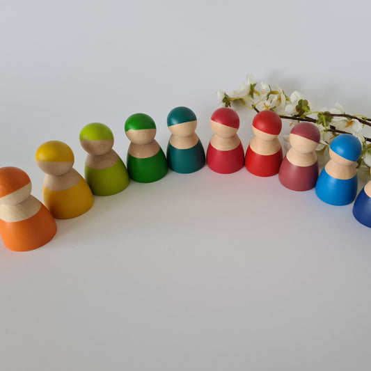 Rainbow Peg Dolls